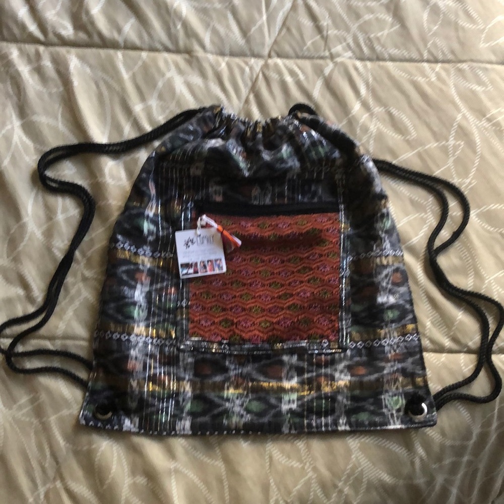 Lumily Drawstring Pouch Backpack made in Guatemala